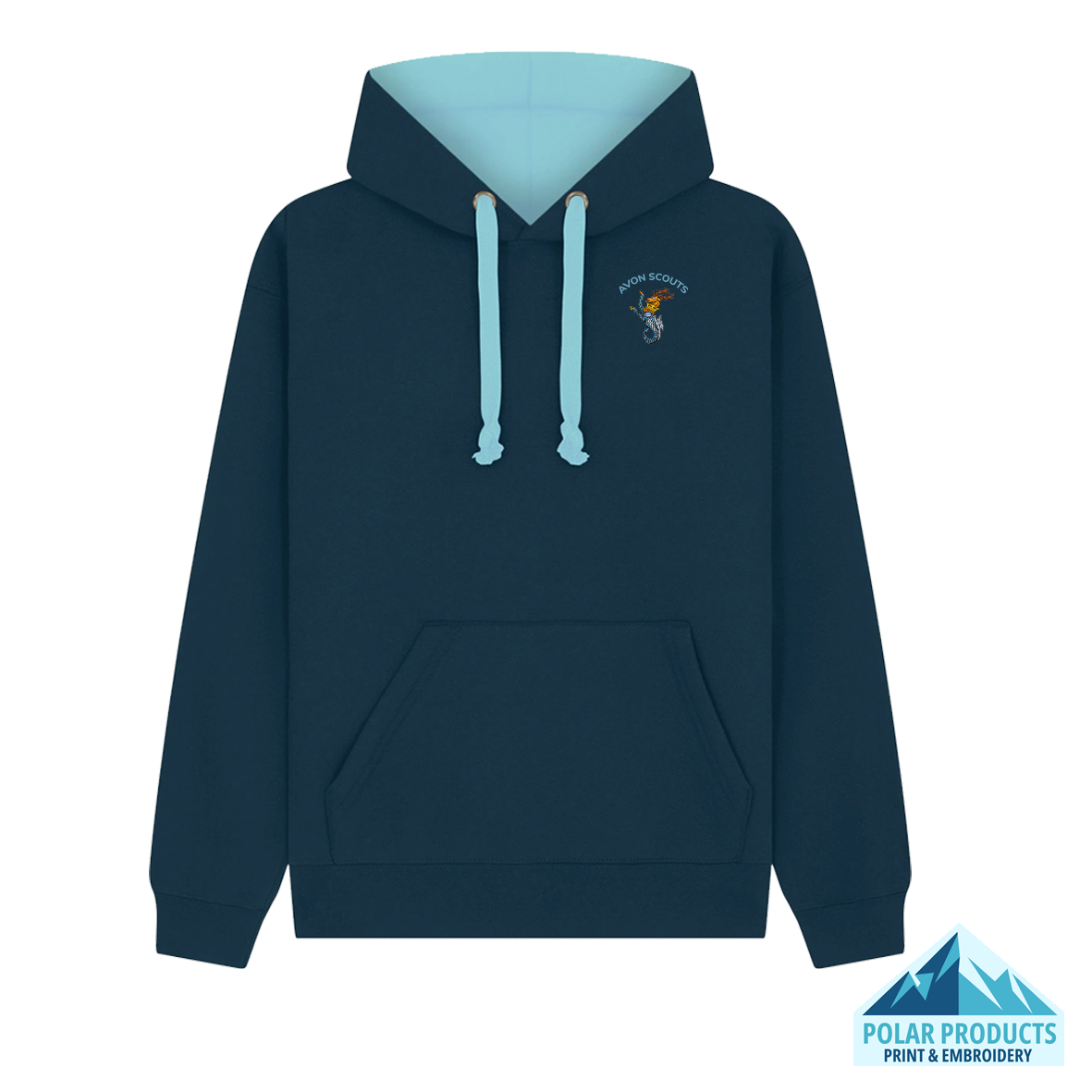 Avon Scouts Premium Contrast Hoodie