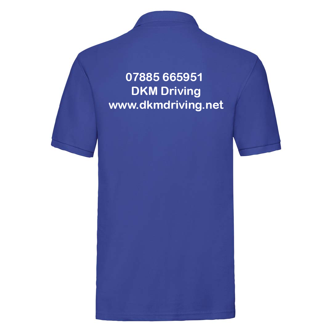 DKM Driving Premium Cotton Pique Polo Shirt