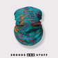 Aqua and Gold Snood