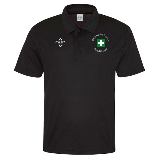 Oxfordshire Scouts First Aid Team Cool Wicking Polo
