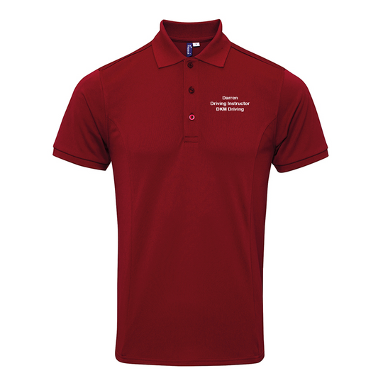 DKM Driving Premier Coolchecker¨ Plus Pique Polo Shirt