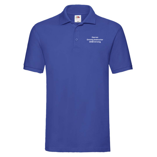 DKM Driving Premium Cotton Pique Polo Shirt